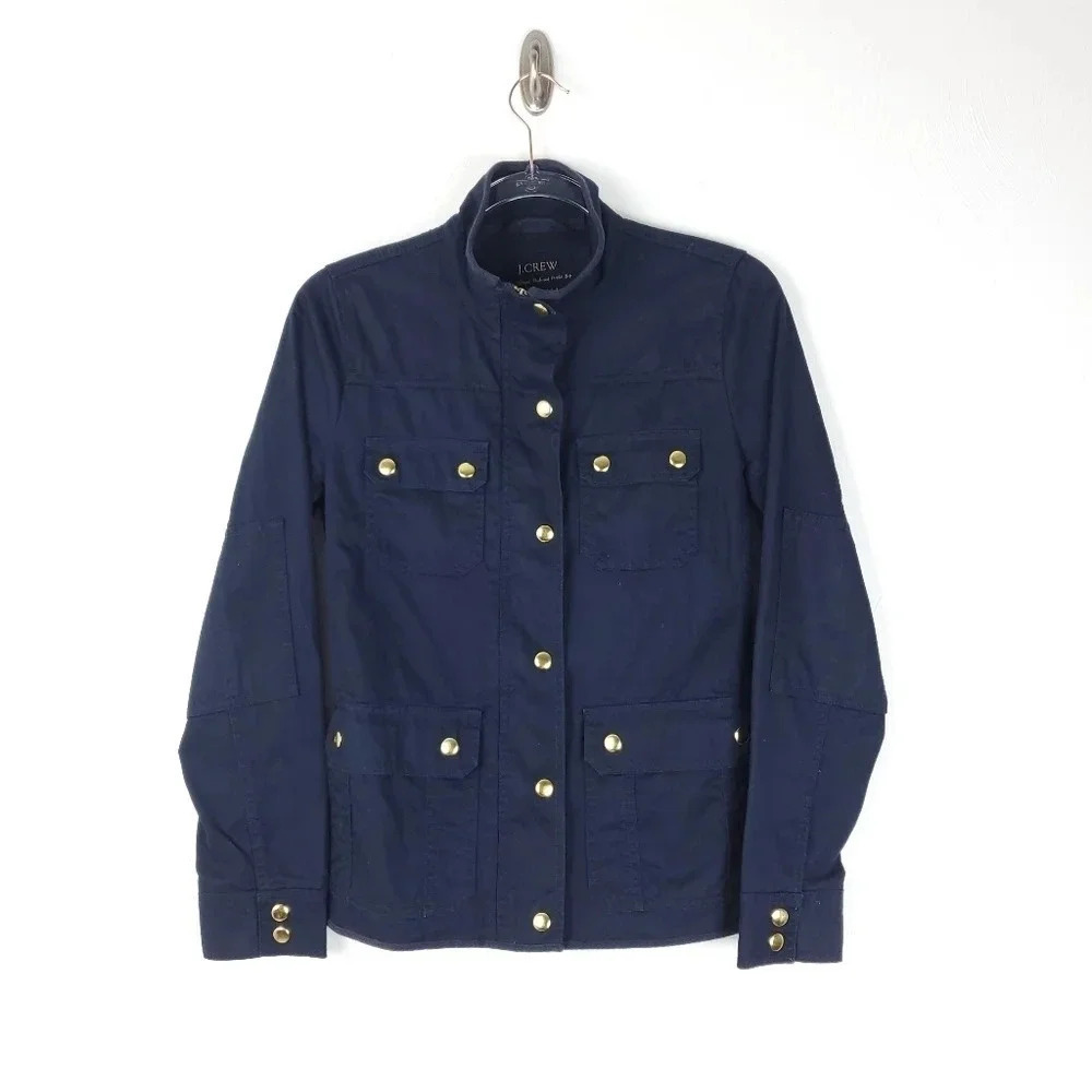 J. crew Downtown Field Jacket Navy XS